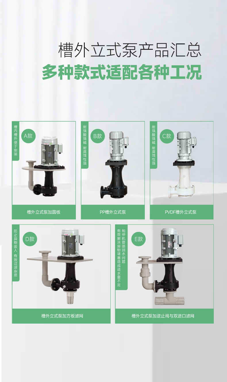 污水处理站调节池酸性废气喷淋塔用什么泵?-美宝立式泵